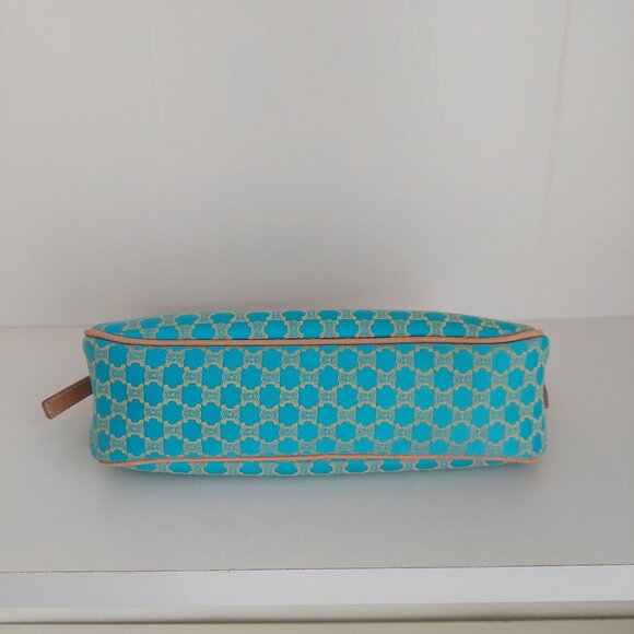 CELINE Turquoise Macadam Mini Shoulder Bag - Picture 15 of 17